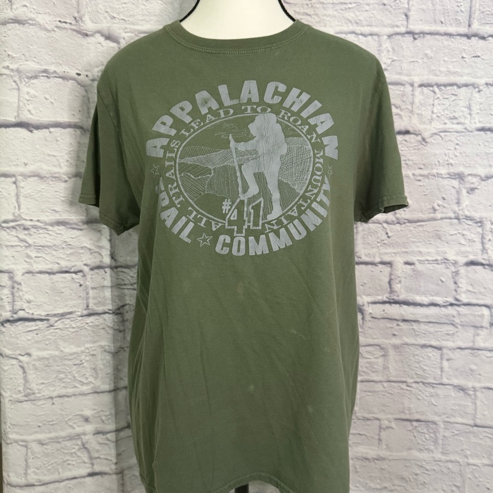 Gildan Olive Appalachian Trail Community Roan Mountain‎ Tee